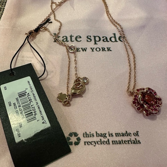 Kate Spade Scarlett Blooms Rose Adjustable Necklace - Picture 4 of 8